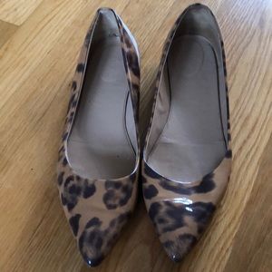 JCrew Leopard Patent Leather Shoes